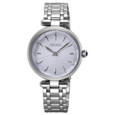 Seiko Classique Damenuhr - Hellblau und Silberne Eleganz - SRZ553